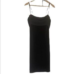 Molly Malloy Evening Womens Black Cocktail Dress Size 12 Elegant Tie Back Bow